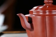 《菱花井欄》宜興名家紫砂壺高級工藝美術師純手工大紅袍泡茶壺菱花家用套裝功夫茶具