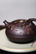 《茗香石瓢》宜興紫泥料紫砂壺工藝美術師手工收藏茶壺茶具