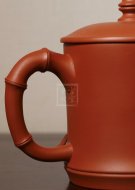 《竹節(jié)蓋杯》宜興紫砂茶壺紫砂泡茶壺朱泥手工實力派藝人泡茶壺