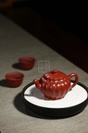 《菱韻花香》宜興紫砂壺手工工藝美術師大紅袍壺茶壺菱花茶具