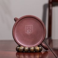 《半菊如意》宜興紫砂壺工藝美術師手工茶壺老師紫泥壺