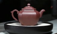 《福臨八方》宜興紫砂壺工藝美術(shù)師手工紫泥福緣八方泡茶壺茶具