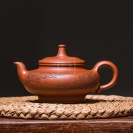 《玉柱》宜興紫砂助理工藝美術師手工底槽青泡茶壺套壺