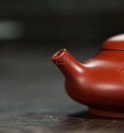 《扁玉》宜興紫砂壺助工純手工制100目朱泥收藏實(shí)用