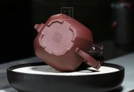 《福臨八方》宜興紫砂壺工藝美術(shù)師手工紫泥福緣八方泡茶壺茶具