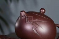 《竹節西施》宜興紫砂壺工藝美術師純手工紫泥茶壺全手工西施紫砂壺
