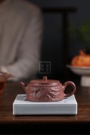 《雙龍石鼓》宜興工藝美術師手工紫砂壺創新壺全手工段泥泡茶壺