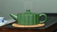 《龍把葵菱》宜興紫砂壺壺老師珍稀民國(guó)綠助理工藝美術(shù)師手工茶壺