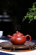 《壽桃壺》宜興工藝美術(shù)師紫砂壺老師手工圣桃茶壺圣桃泡茶壺