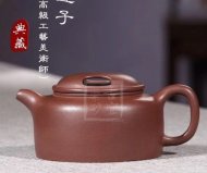 《牛蓋蓮子》宜興紫砂壺高級工藝美術(shù)師手工拼紫泥牛蓋蓮子茶壺茶具