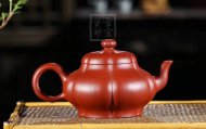 《菱韻花香》宜興紫砂菱花壺手工高級工藝美術師泡茶壺茶具大紅袍