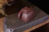 《墩方》宜興紫砂壺工藝美術(shù)師純手工紫泥漢方茶壺紫砂茶具