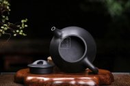 《景舟石瓢》宜興紫砂壺助理工藝美術師手工黑料石瓢茶壺茶具