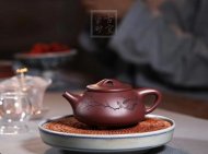 《景舟石瓢》宜興紫砂壺實(shí)力派名家手工紫泥石瓢茶壺茶具