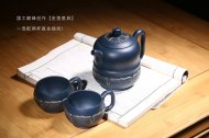 《金蓮套具》王輝原礦天青泥宜興全手工紫砂壺