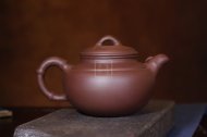 《大圓竹》宜興紫砂壺工藝美術(shù)師手工茶壺茶具紫泥