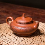 《玉柱》宜興紫砂助理工藝美術師手工底槽青泡茶壺套壺