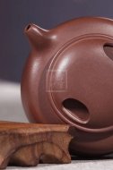 《牛蓋蓮子》宜興紫砂壺高級工藝美術(shù)師手工拼紫泥牛蓋蓮子茶壺茶具