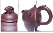 《三陽(yáng)開(kāi)泰》宜興紫砂壺助理工藝美術(shù)師手工底槽青