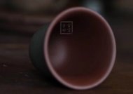 《琴瑟對杯》宜興紫砂壺作品全手工紫泥