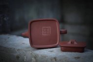 《福源四方》宜興紫砂壺手工工藝美術(shù)師大師收藏級茶壺頂級底槽青四方