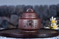 《牛轉乾坤套組》宜興純手工紫砂壺全手工花器紫泥泡茶壺