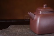 《墩方》宜興紫砂壺工藝美術(shù)師純手工紫泥漢方茶壺紫砂茶具