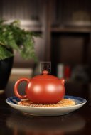 《西施》西施宜興紫砂壺純手工工藝美術師茶壺大紅袍