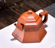 《六方禪隱》宜興紫砂壺黃龍山本朱泥工藝美術師手工茶壺茶具