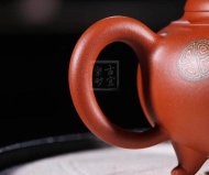 《獅韻》紫砂壺全手工茶壺老師小紅泥，絞泥（段泥、紫泥、綠泥等）壺
