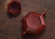 《六方君德》宜興紫砂壺洪扣娣實力派名家手工正宗大紅袍君德茶壺