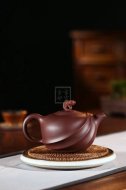 《博海浪擊》宜興紫砂壺工藝美術師手工茶壺紫泥創新壺