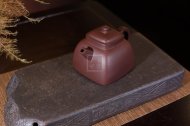 《墩方》宜興紫砂壺工藝美術(shù)師純手工紫泥漢方茶壺紫砂茶具